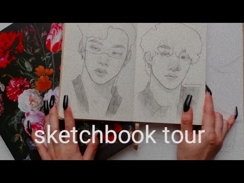 Видео: Обзор на скетчбуки с проблемами и кпоп / декабрь 23 - январь 24/ sketchbook tour