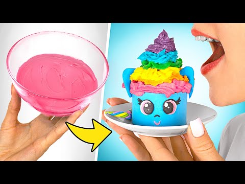 Видео: Готовим капкейки в виде маленьких пони! || Как приготовить вкусные и красивые капкейки
