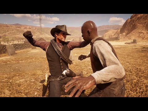 Видео: Red Dead Redemption 2 PC — Жестокие бои и забавные рэгдоллы, том 88 [4K/60 кадров в секунду]