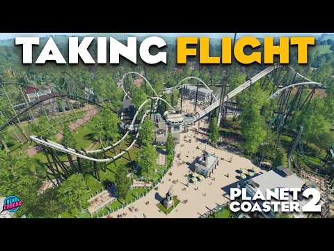 Видео: B&M Flying Coaster Space Landing — Farmington Fields — Эпизод 20 — Planet Coaster 2