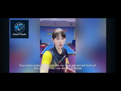 Видео: Сяо Хань. Топс слева со стола и накат. Отличия в технике, особенности. 