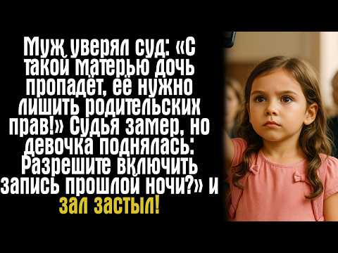 Видео: Муж уверял суд: «С такой матерью дочь пропадёт, её нужно лишить родительских прав!» Судья замер...