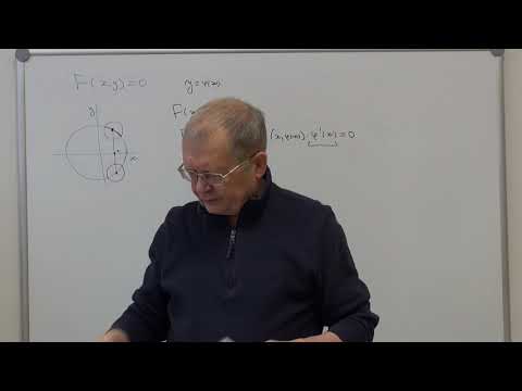 Видео: Теоремы о неявном отображении и об обратном отображении. Формулировки. Пример.