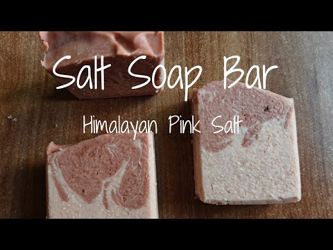 Видео: Мыло с розовой гималайской солью и рецептом | Кусковое соляное мыло | Мыло холодного способа приг...