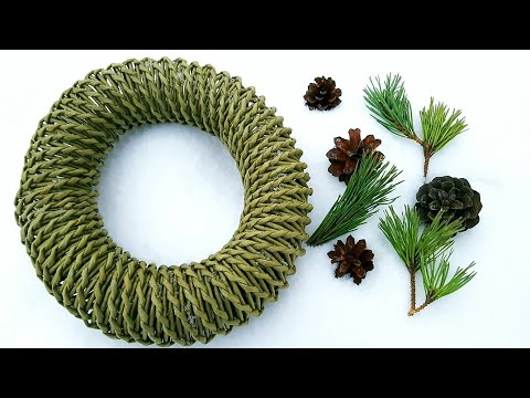 Видео: Плетем Рождественский Венок! Запись трансляции!
