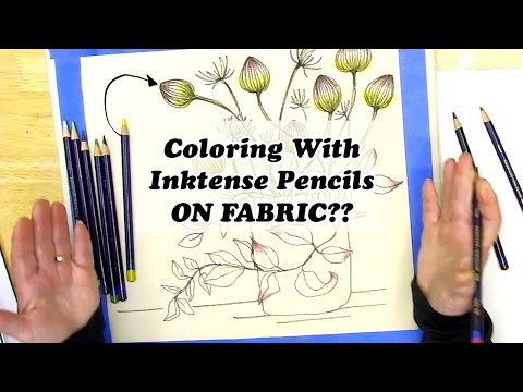 Видео: Что произойдёт? Чернильные карандаши на сумке из переработанного хлопка