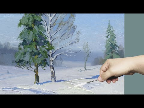 Видео: Живопись маслом: атмосфера в пейзаже | Oil painting: atmosphere in the landscape