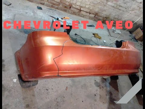 Видео: Как паять пластик Chevrolet Aveo РЕМОНТ БАМПЕРА