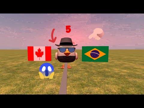 Видео: П'ять границ світу в chicken gun