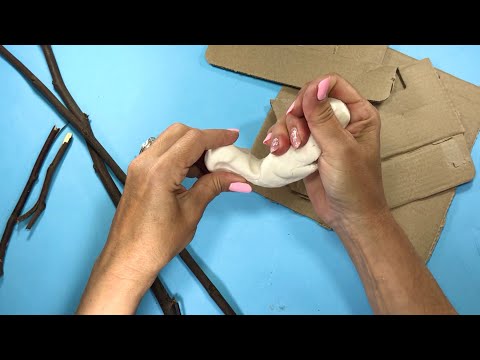 Видео: Сухие ветки, картон/ такого больше нигде не увидишь!!!