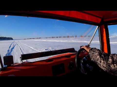 Видео: Аэролодка Хариус - жёсткие испытания по глубокому снегу