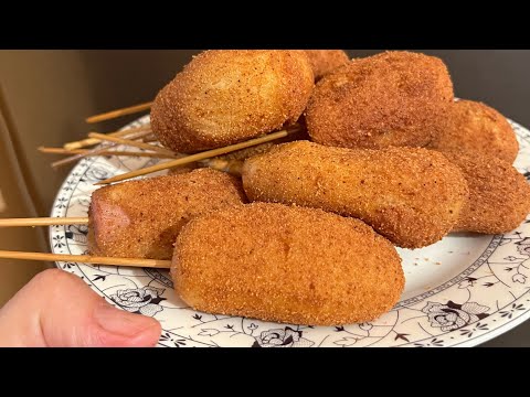 Видео: КОРН ДОГ. Қазақша рецепт. Корейское блюдо.