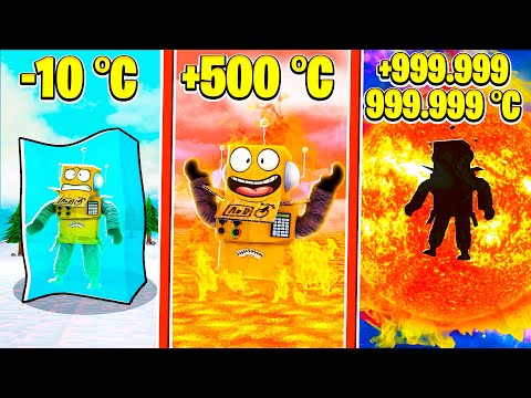 Видео: РОБЛОКС, НО КАЖДУЮ СЕКУНДУ +1 ТЕМПЕРАТУРА ЧЕЛЛЕНДЖ! НУБ и ПРО Roblox +1 Heat Every Second