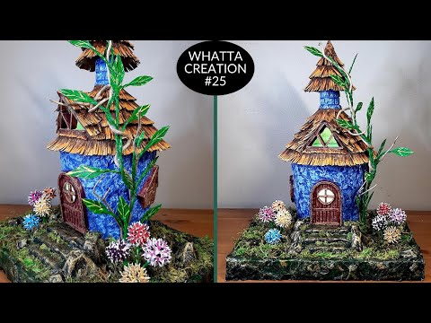 Видео: DIY Fairy House using Ice cream container and Soda bottle | Casa de Hadas Сказочный дом परियों का घर