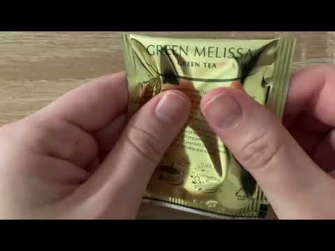 Видео: ASMR: пакетик чая, шуршание / tea bag, rustling