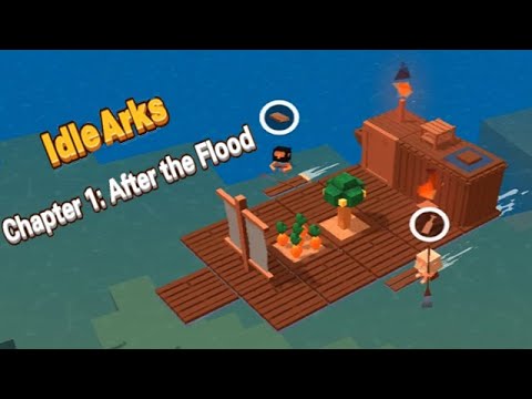 Видео: Idle Arks lp #1 Глава После Потопа. Кликер с элементами Выживание и Строительство в Море