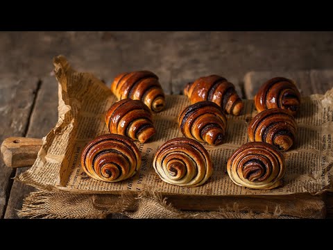 Видео: До чого ж смачно!🥐 Булочки з шоколадною начинкою 🍫