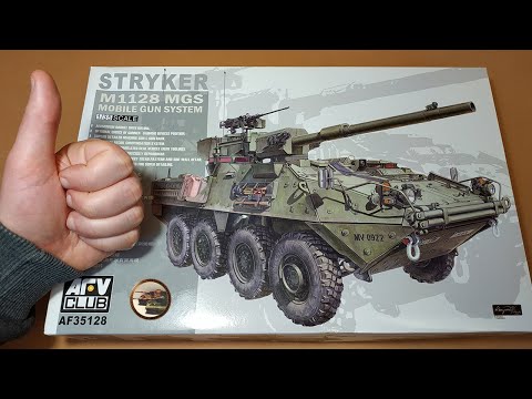 Видео: Гарячая (не)НОВИНКА - Пушечный M1128 MGS Stryker в 1/35 от AFV-Club (сабы)