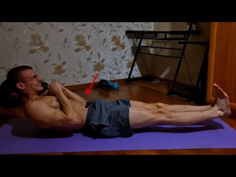 Видео: Нижний Пресс За 5 Минут Дома! (Без Отдыха)
