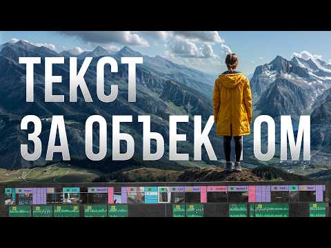 Видео: Текст за объектом на видео | Как вырезать объект из видео в After Effects
