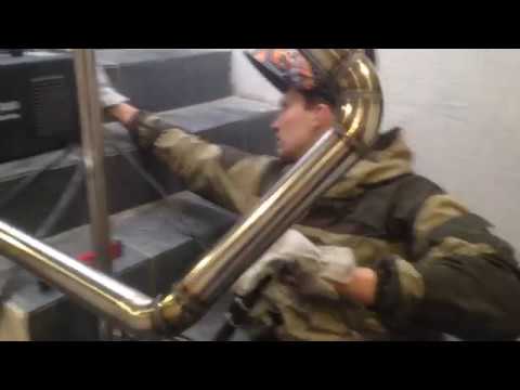 Видео: Изготовление нержавеющих перил в Кирове