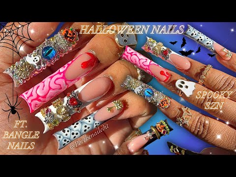 Видео: 👻🧠 ФРИСТАЙЛ НОГТЕЙ НА ХЭЛЛОУИН ✨🎃 FT BANGLE NAILS: ИЗДАНИЕ НА ХЭЛЛОУИН 💎 КАК СДЕЛАТЬ ДИЗАЙН В СТИ...