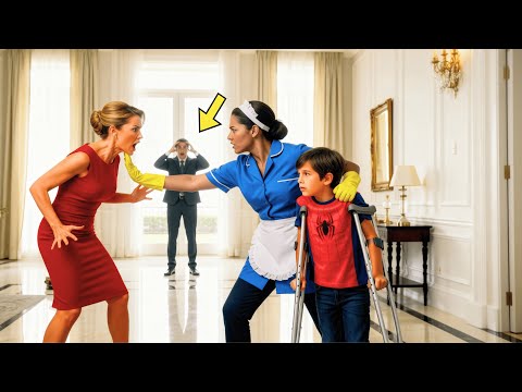 Видео: Чистачката защитава сина на милионера от жестоката мащеха... и той е шокиран от видяното