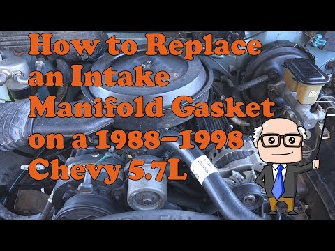 Видео: Как установить прокладку впускного коллектора на Chevrolet K1500 Silverado 1988-1998 годов