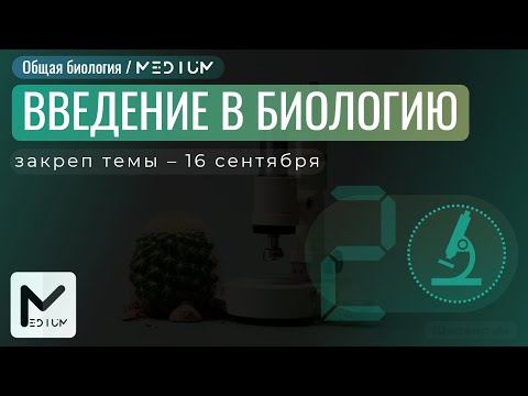 Видео: Введение в биологию & Методы биологии / MEDIUM