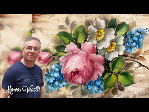 Видео: Узнайте, как нарисовать весь холст с нуля до последнего мазка. Масло на холсте.