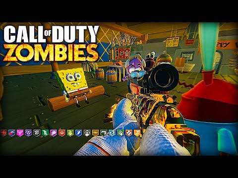 Видео: Scaredy Pants SPONGEBOB Zombies СЛИШКОМ ХОРОШИ... (Black Ops 3 Zombies)