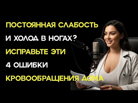 Видео: Постоянная слабость и холод в ногах? Исправьте эти 4 ошибки кровообращения дома !