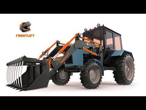 Видео: Фронтальный погрузчик FRONTLIFT-1200