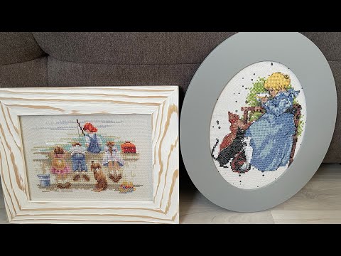 Видео: 🥰Мои вышитые работы в квартире у мамы +четыре оформления 😜