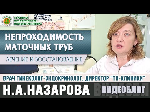 Видео: Непроходимость маточных труб у женщин, лечение/восстановление НМТ, директор ТН-Клиники Н.А.Назарова