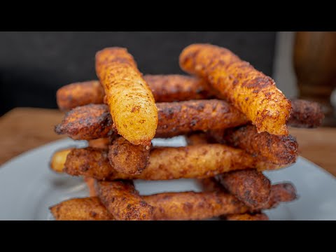 Видео: Хрустящие сырные палочки с картофелем