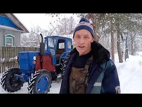 Видео: Проблемная чистка снега. Т40АМ.