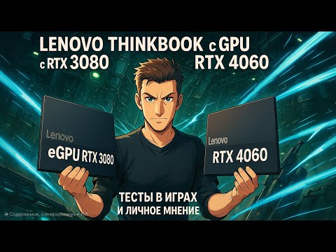 Видео: Lenovo ThinkBook с eGPU RTX 3080 VS ноутбук с RTX 4060 — кто мощнее?