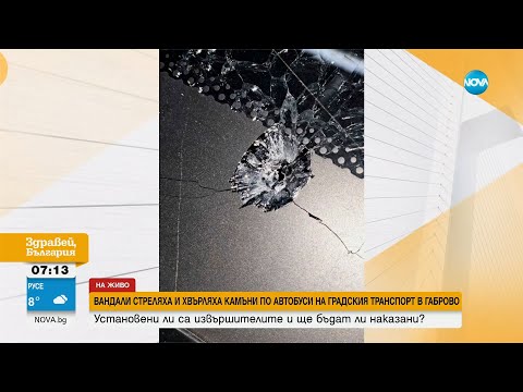 Видео: 18-годишен е задържан за стрелбата по автобус в Габрово - Здравей, България (14.02.2024)
