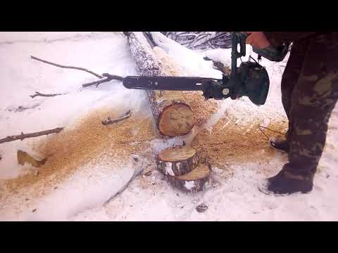 Видео: бензопила из прошлого Урал 2 електрон