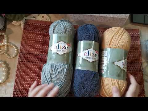 Видео: Обзор пряжи от Alize Alpaca Royal New. Как пряжа смотрится в изделии. Новый проект.