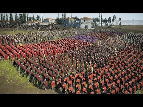 Видео: Римская Армия Преторианцев Штурмует Мирмидонцев Ахиллеса - Столько Преторианцев вы не Видели!