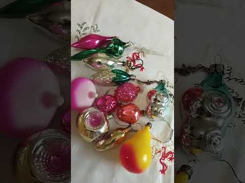 Видео: Новогодние елочные игрушки из прошлого, советские,распаковка 2