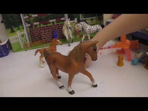 Видео: лошади Schleich  распаковка и фигурки диких животных ИГРУШКИ for Kids видео для детей