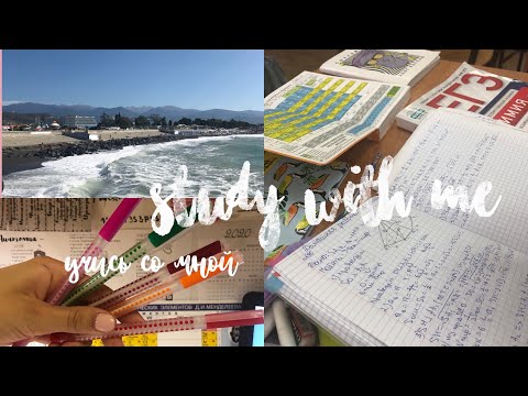 Видео: Study with me | учись со мной +влог из Сочи 🌴
