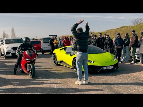 Видео: Заруба  Lamborghini, Tesla Plaid, Ducati, BMW 340 BMW 540 BMW 535D stage3