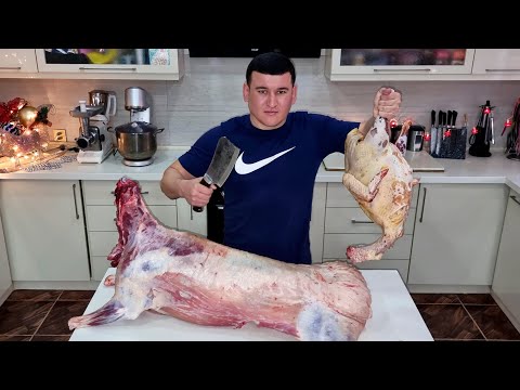 Видео: Баран в духовке! Готовим домашнего индюка ГИГАНТА!