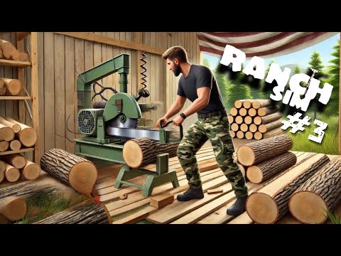 Видео: ПРОДАЮ ДЕРЕВО! ПОСТРОИЛ ПЕРВЫЙ ДОМ! | RANCH SIM #3!
