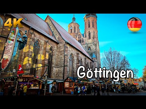 Видео: Геттинген, пешеходная экскурсия по Германии 4K