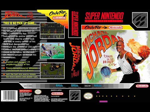 Видео: Super Nintendo Snes 16 bit Michael Jordan Chaos in the Windy City Прохождение